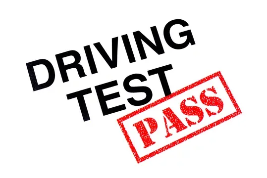 Driving test pass stamp